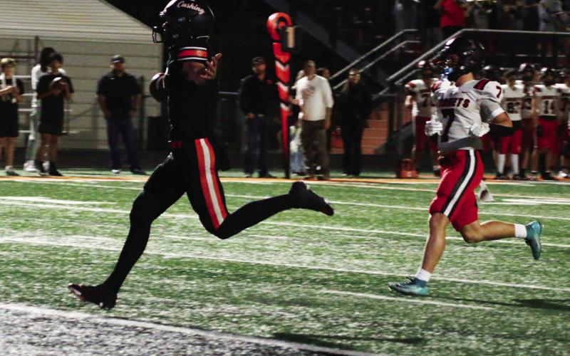 Tiger QB Roman Tucker strolls in from five yards out. Photo by J. D. Meisner