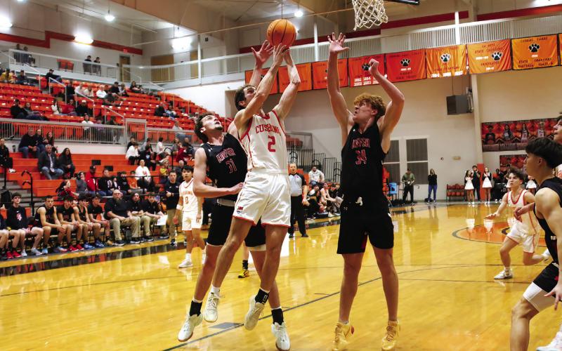 Lane Wood attacks the paint.