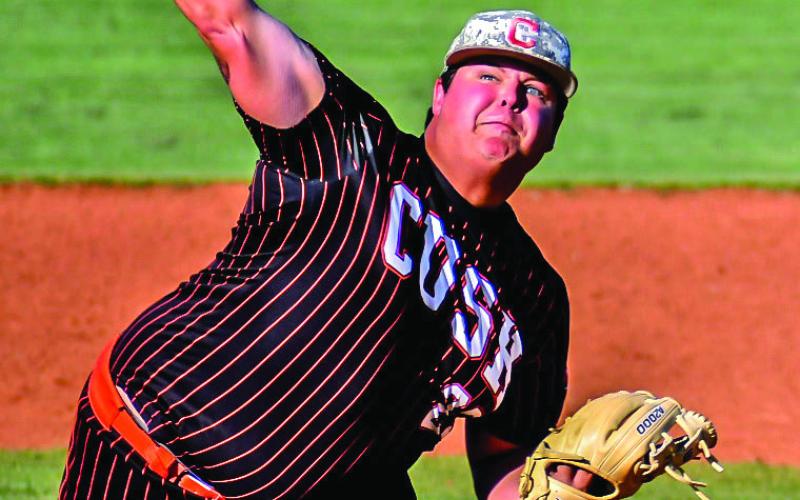 “We’re done here nurse, you can close the inscision.” Tiger hurler Rowdy Jackson was a surgeon against Catoosa last week, pitching six complete-game innings, allowing just two hits, one run (none earned), walking two and striking out eight.
