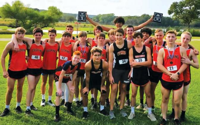 Cushing Cross Country boys and girls take conference titles