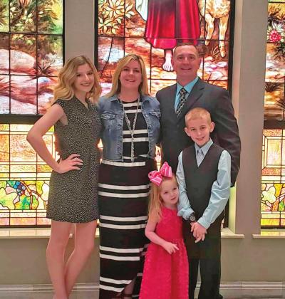 Jennifer Blankenship’s family includes her daughter Hannah, 16; Jennifer; daughter Chloe,4; husband Chris; and son Tyler,12.