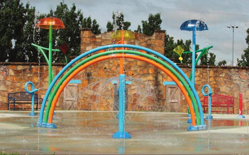 The Drumright Splashpad is open for business.