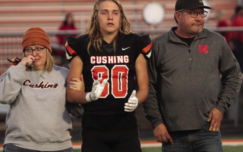 Football Player Jasper Skelnik, the son of Chris and Jamie Skelnik