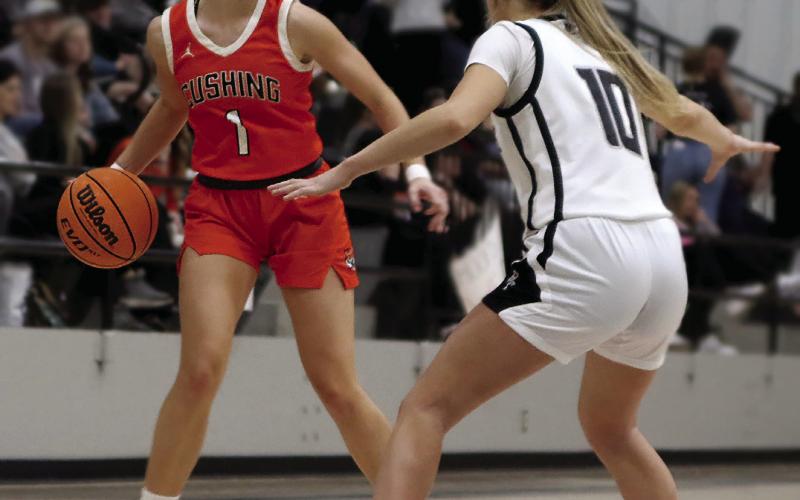 Lady Tiger Kinsley Williams hit two threes against the Lady demons Tuesday. Photo by Amber Fausto