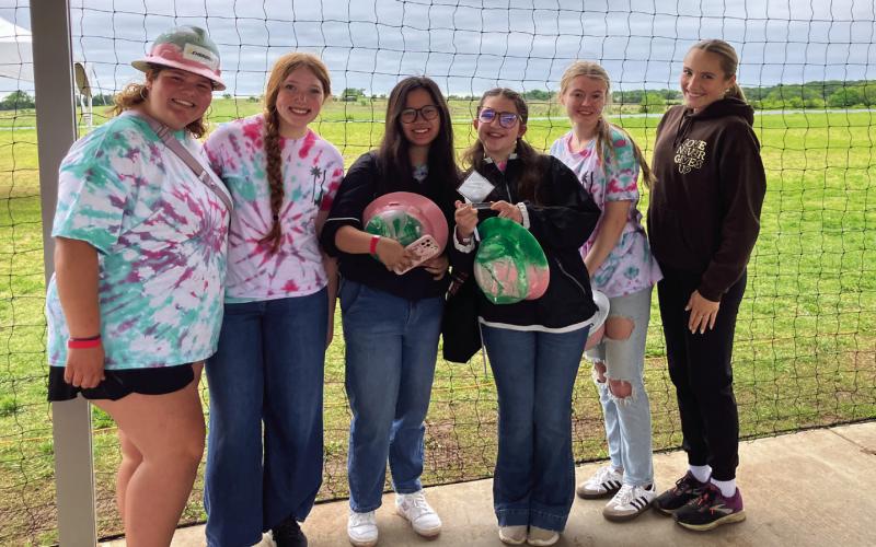 Team 17 “Defying Gravity” members pictured from left are Ella Howard, Allison Corter, Suri Vu, Kyli Bittle, Triniti Redwine, and Emory Turner. Photo by Jessica Sigle.