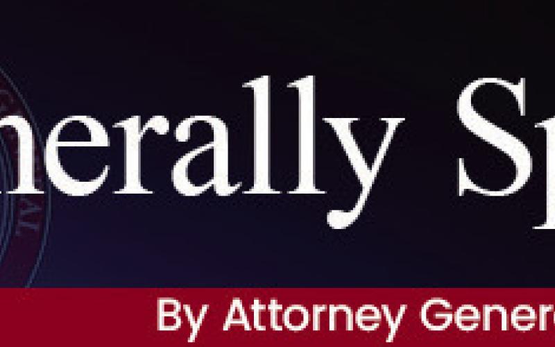 Op-Ed from the Attorney General