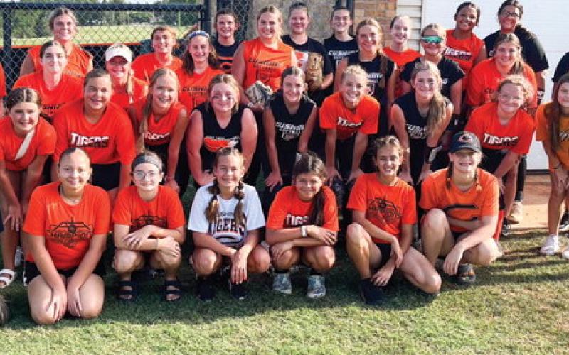 The Cushing Lady Tigers softball team competed in its Annual Orange and Black scrimmage last Saturday, kicking off the 2023 fast-pitch season.