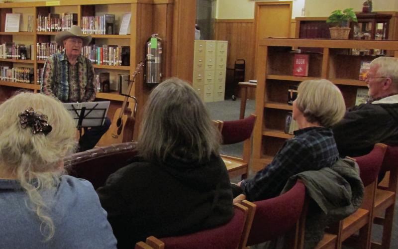 Author E. Joe Brown came to his hometown Cushing on Jan. 25 to host a book signing of the second book in the Kelly Can Saga, “A Cowboy’s Fortune”. Brown’s signings are not as conventional as some — due to his love of music and entertaining he brings his guitar and can’t help but put on a brief show.