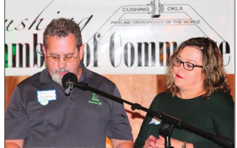 Don and Verna Huckabay, of Dove Properties announced small business of the year, BeYouTiFul Boutique.
