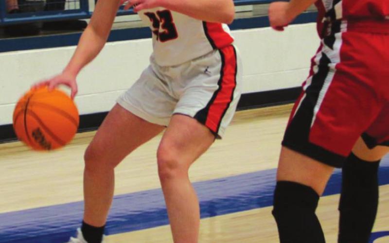 Kelly McBroom looks for a passing lane