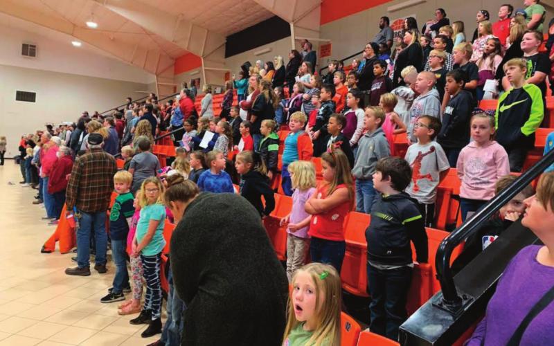 Agra Public School celebrated Veterans Day by holding a special assembly were they honored those who served on Thursday, Nov. 11.