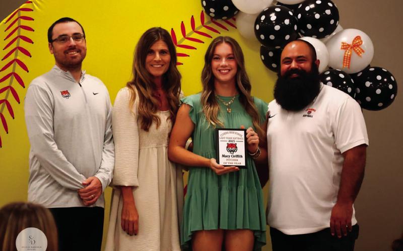 Pitcher of the year Macy Griffith.