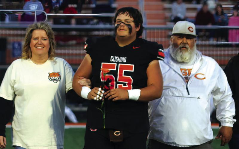 Football Player Rowdy Jackson, the son of Don and Tara Jackson;a teacher who has impacted Rowdy is Mrs. Deering.