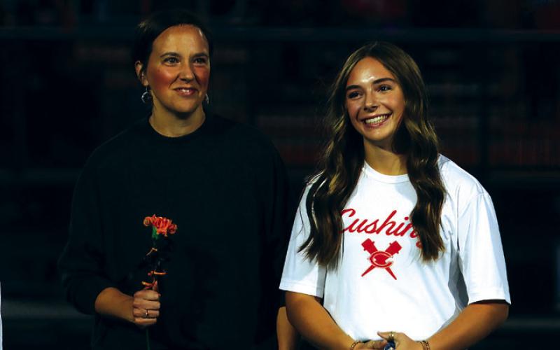 Cross Country Runner Melannie Townes, the daughter of Buddy and Sarah Townes; her advice to younger runners is “never give up and always give it your all because it flies by faster than you think.”