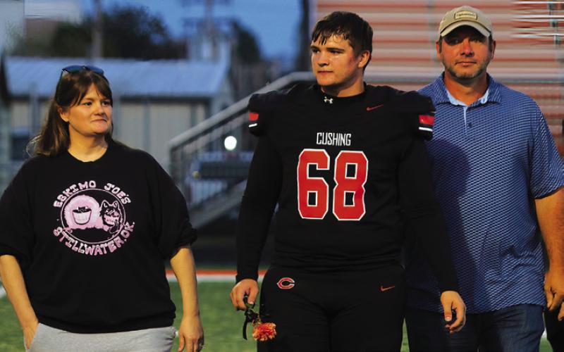 Football Player Cason Brandon, the son of Bradley Brandon and Cassie Walker; a teacher who has impacted Cason is Dr. Seigle.
