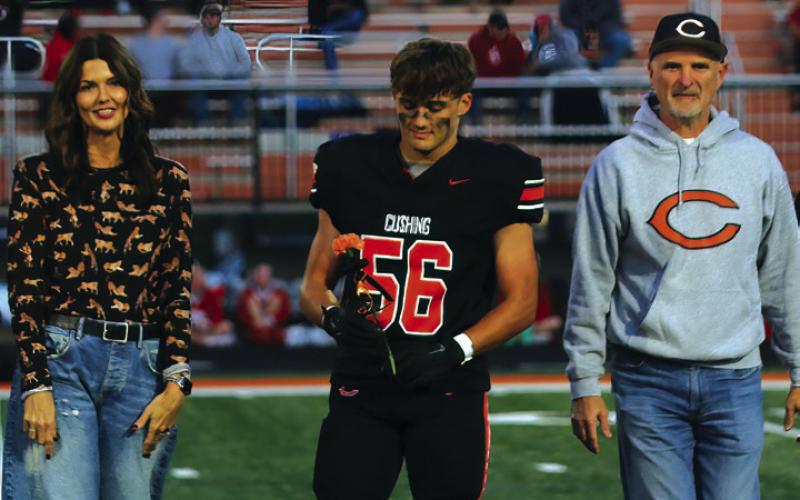 Football Player Tommy Rolfe, the son of Dr. Brian and Kacey Hightower; a teacher who has impacted Tommy is Coach Jarvis Cannon.