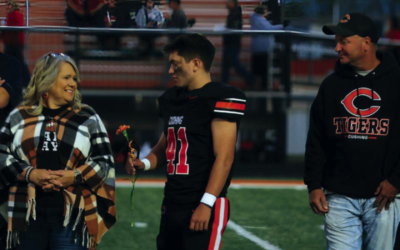 Football Player Camden Wilson, the son of Joey and Tammy Wilson; a teacher who has impacted Camden is Mr. Matheson