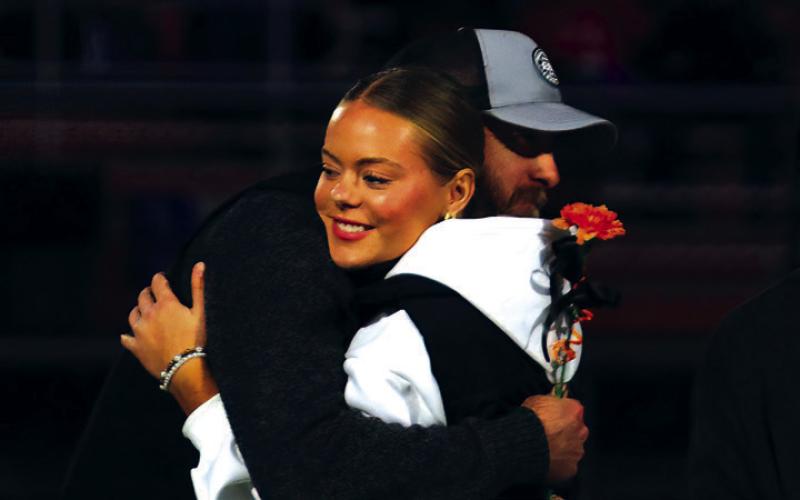 Cross Country Runner Cora Eyler, the daughter of Preston and Magan Eyler; her advice to younger runners is “Whatever you do, do it to the best of your ability.”