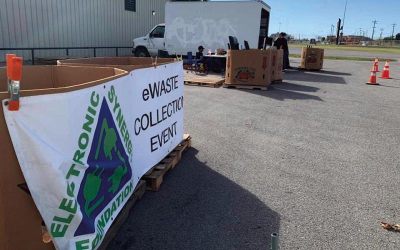 Electronic Synergy Foundation will be returning to Cushing for an e-waste recycling event. The last event took place three years ago.