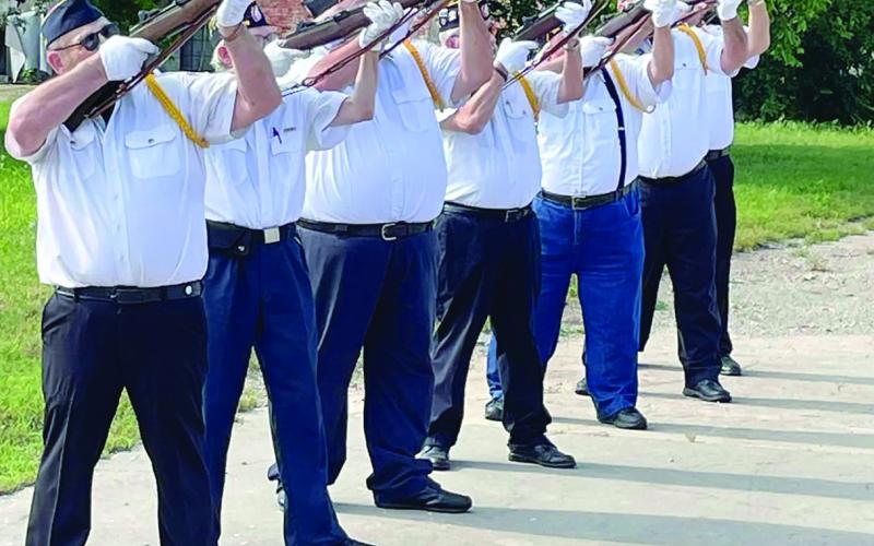 Cushing American Legion Post 108 honors those who made the ultimate sacrifice for our freedoms with a 21 gun salute on Memorial Day, Monday, May 29.