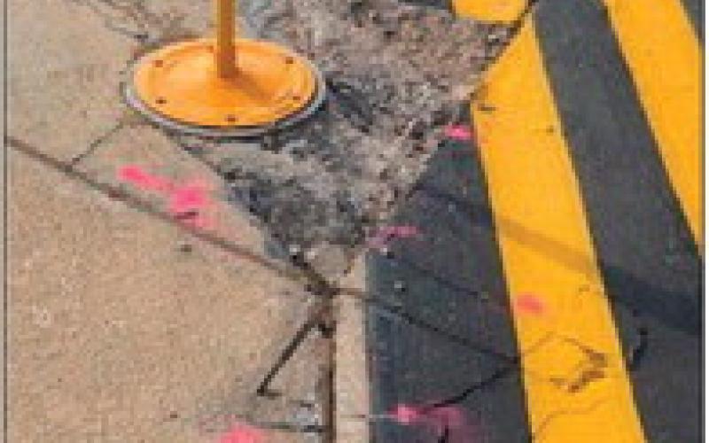 Damage to the runway.