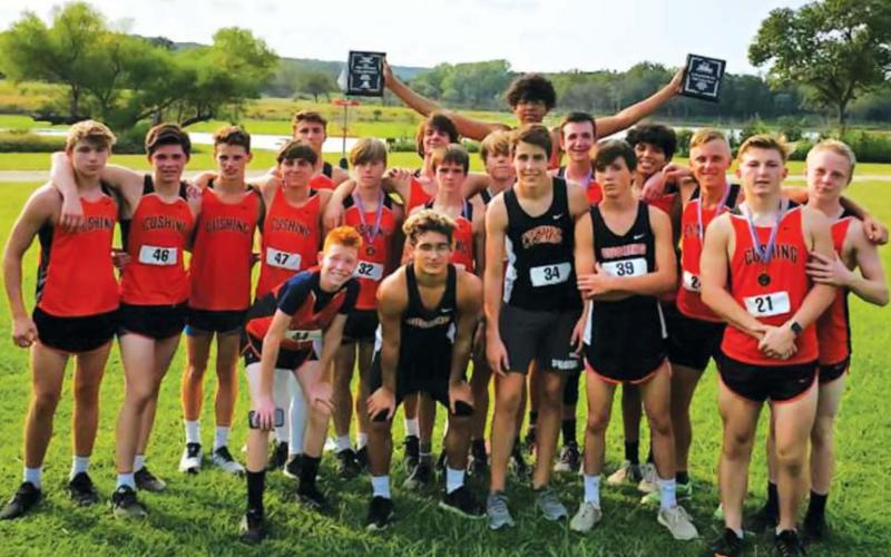 Cushing Cross Country boys and girls take conference titles