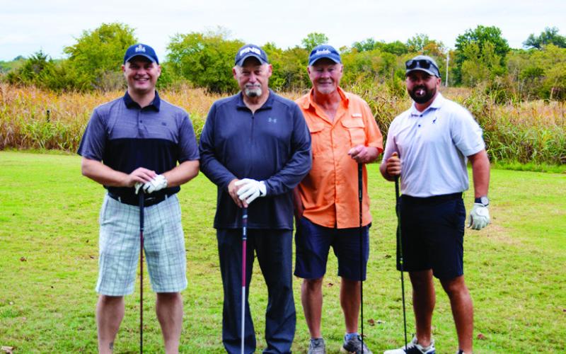Dr. Cantrell’s Vision Source won 2nd place in the PM B Flight (L-R): Dr. Zeddie Cantrell, Zeddie Cantrell, Sr., Larry VanWinkle, Shaun Wenzel