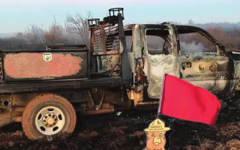 Freedom Hill brush truck lost to fire