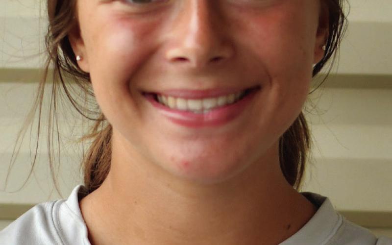 Cushing Lady Tiger Melanie Townes signed to play softball at Neosho County Community College in Chanute KS last week. Citizen file photo.