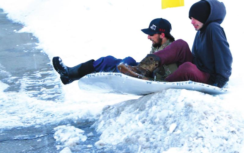Slippery slope And a car hood
