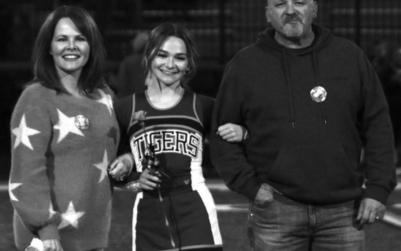 Cheerleader Ella Fulkerson, the daughter of Doug and Ashley Fulkerson