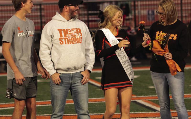 Cheerleader Aspyn Evans, the daughter of Randy and Heather Evans