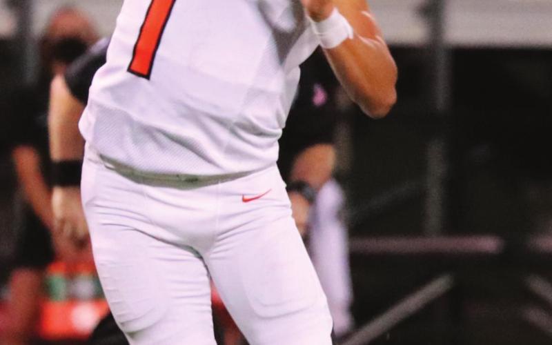 Tiger quarterback Blaze Berlowitz