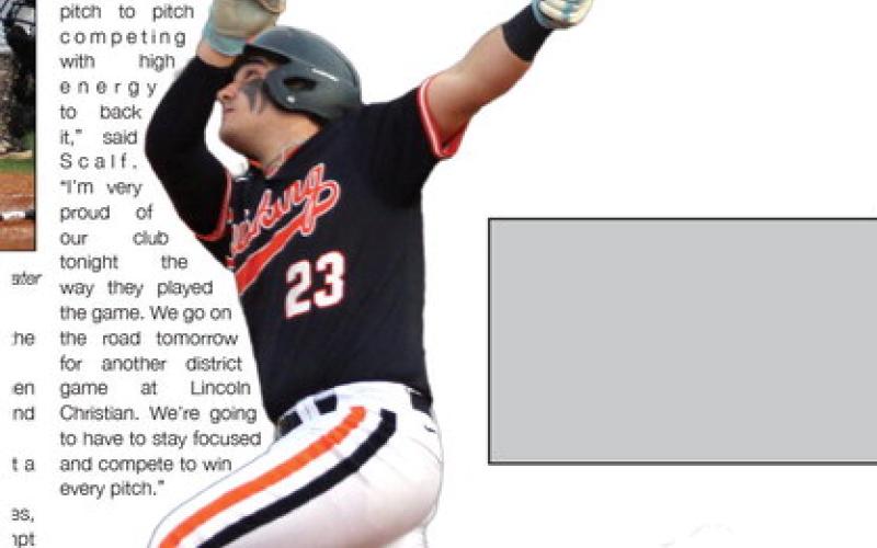 Brody Berlowitz watches a deep fly.