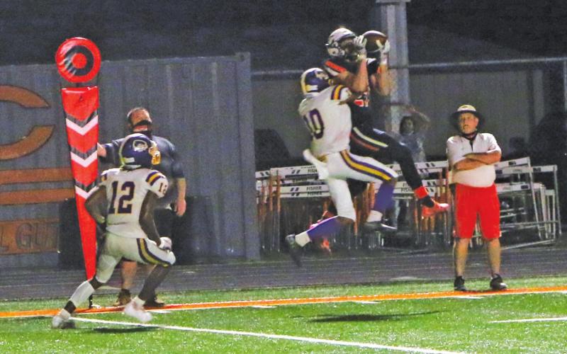 Camden Crooks reels in a clutch pass reception, setting up the Tigers for their first TD of the season.