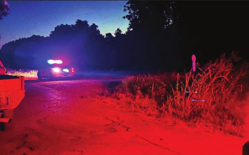 Emergency responders search the Arkansas River below the Keystone Dam on Friday night for a missing toddler.