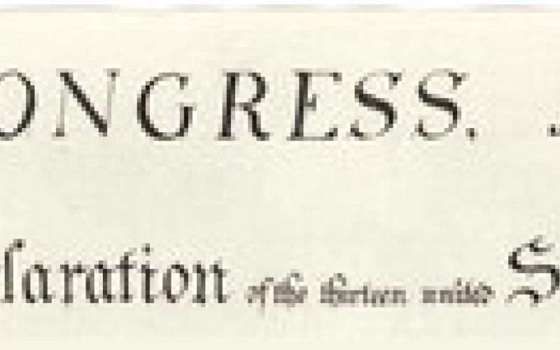 In Congress, July 4, 1776