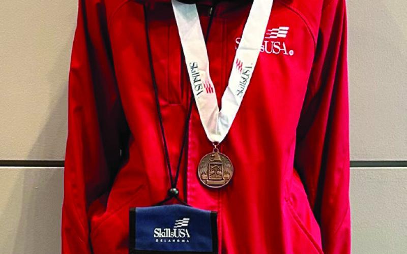 Dakota Lidberg — Dakota Lidberg, a student at EPIC from Cushing, OK, earned third place in the Advertising Design (Secondary) competition during the SkillsUSA State Leadership and Skills Conference.