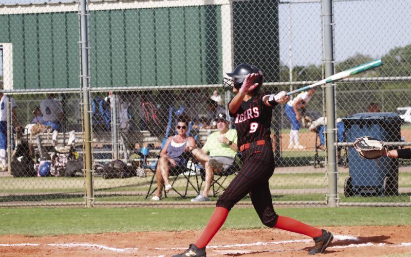 Talyn Minney gets a hold of one. Photo by J. D. Meisner