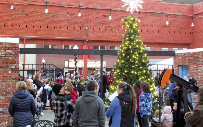 The Christmas Tree Lighting hosted by DCRA on Dec. 10 had a large turnout showing the holiday spirit is wide spread also that people enjoy free hot cocoa.