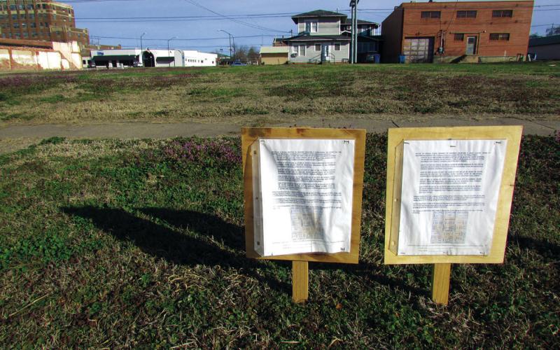 The location of the new pickleball facility will be at the northeast corner of Cherry and Noble streets. Photo by DeAnna Maddox