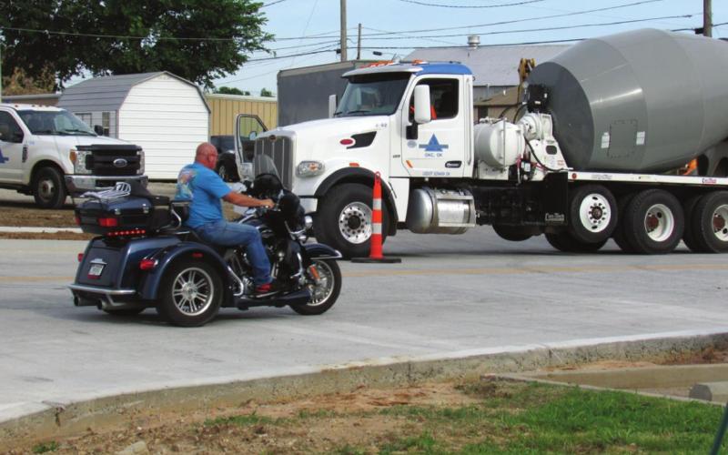 Local motorist should be pleased to hear half the intersection of Little and SH33 was completed at the end of last week, as part of the SH33 Project which has been discussed since 2018. Photo by DeAnna Maddox.