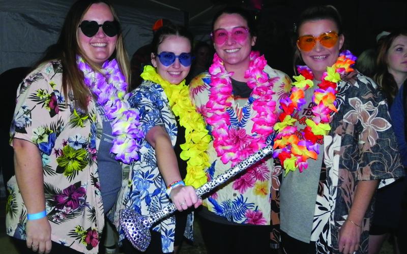 The Polar Plungers team, from left, Bobbi Jenkins, Skyla Vaghan, Debbie Jo Farley and Brooke Hatter.