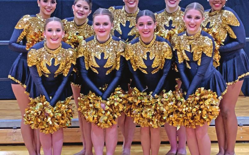 The CHS Dance Team’s virtual state entry was good enough to earn them a third place at state overall.They are: front row from left, Jordyn Vaughan, Julia Kendrick, Georgia Griff eth and Ava Babinek. Back row from left Karime Mendez, Carris McDonald, Ryan Gaskins, Tatum Caulfi eld and Peyton Wood.