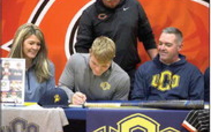 Riley Matheson signs to play baseball for the University of Central Oklahoma
