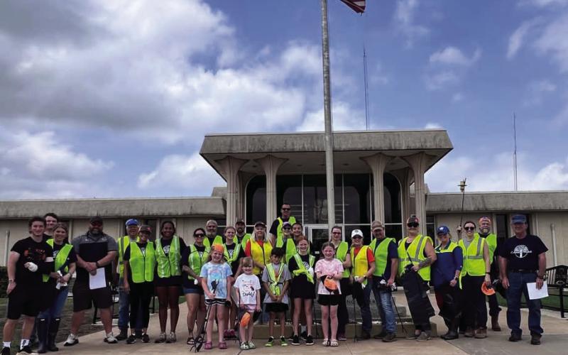 Over a dozen volunteers met at Cushing City Hall on April 27 for the local Great American Clean Up (GACU) project led by Cushing Pride. Cushing Pride organizes the local project for the GACU initiative annually. Statewide it is a collaborative effort between Keep Oklahoma Beautiful and the Oklahoma Department of Transportation and is part of a larger initiative to clean and beautify the state.
