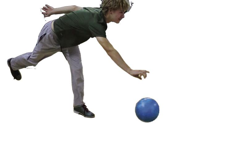 Landon Jesse bowls with his family at Frontier Bowl Monday, July 17. Photo by Allie Prater