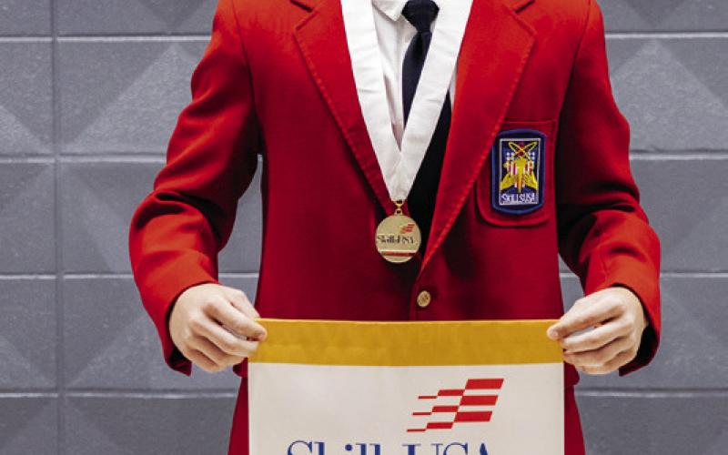Earning 1 st place in Industrial Motor Control for secondary students is Carsen Mattox, Drumright.