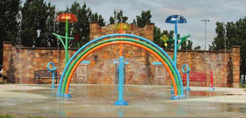 The Drumright Splashpad is open for business.