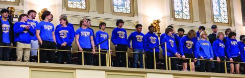 Sen. Tom Dugger, R-Stillwater, introduced the Stillwater High School Pioneers, 2022 State High School 6A-II Champions to his fellow members of the Oklahoma Senate.